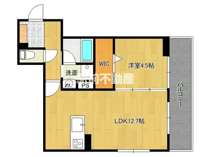 D-ROOM板付(1LDK/3階)の間取り写真