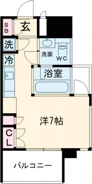 SK BUILDING6(ワンルーム/3階)の間取り写真