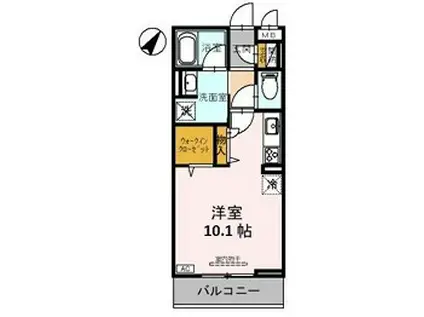 ＪＲ高崎線 熊谷駅 徒歩5分 3階建 築2年(ワンルーム/3階)の間取り写真