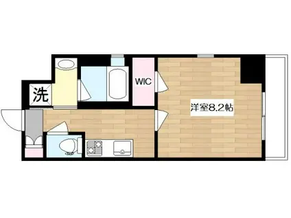 SUN MATSUBARA(1K/5階)の間取り写真