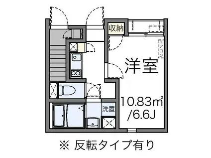 プラネット北千住(1K/1階)の間取り写真
