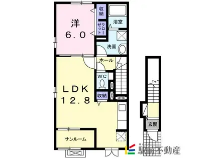 D.ANGELOII(1LDK/2階)の間取り写真