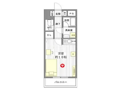 サニーセレクトコーポ(ワンルーム/3階)の間取り写真