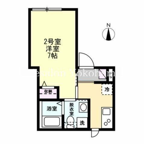 サニーベイ金沢(1K/3階)の間取り写真