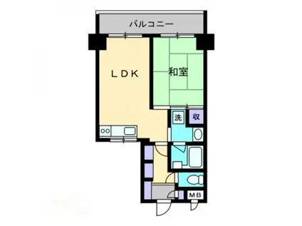 ダイアパレス丸の内(1LDK/4階)の間取り写真