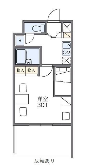 レオパレスREZON中百舌鳥(1K/7階)の間取り写真