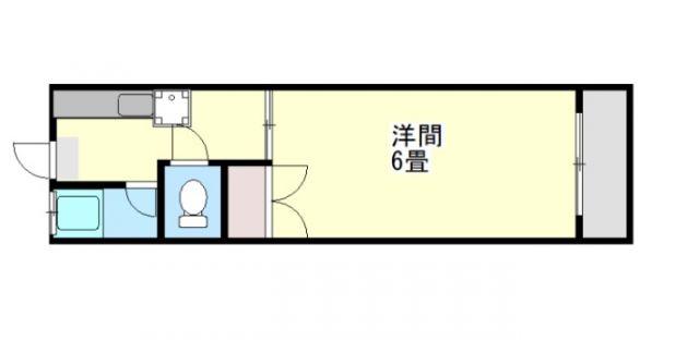 エントピア南郡元(1K/3階)の間取り写真