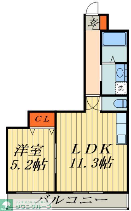 キャピタルプラス(1LDK/3階)の間取り写真