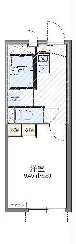 レオパレスノンノン(1K/1階)の間取り写真