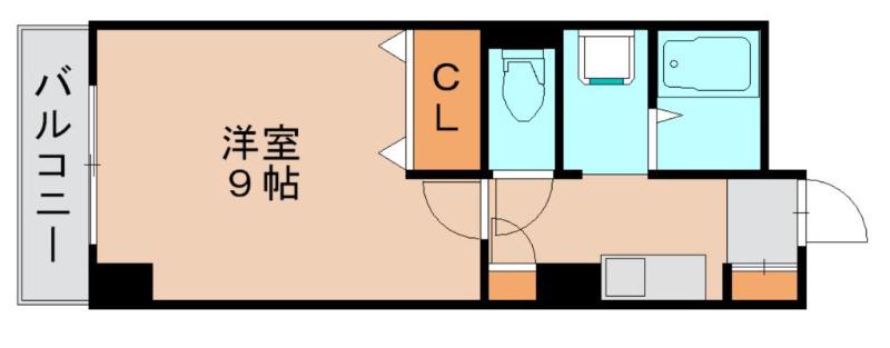 三宅ビル(1K/6階)の間取り写真