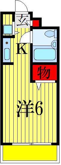 アピス東船橋(1K/3階)の間取り写真