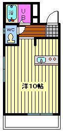 LAPUTAII(1K/2階)の間取り写真