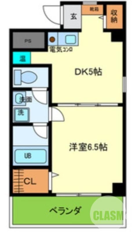 リヴィエール三井(1DK/3階)の間取り写真