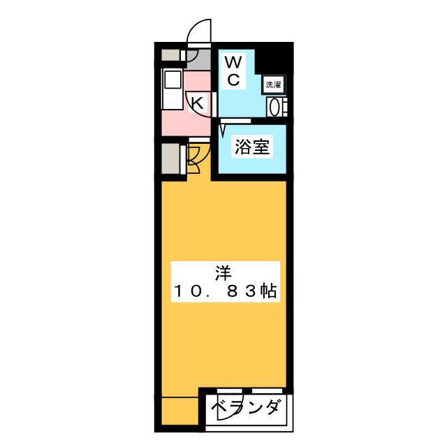 ビバリーホームズ石神井台(1K/2階)の間取り写真