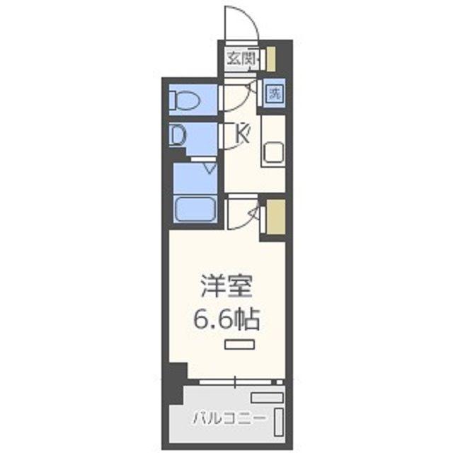 プレサンス梅田北オール(1K/5階)の間取り写真