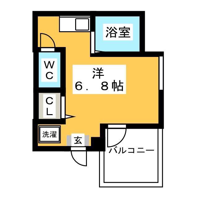 チェルシーハイツ大塚(ワンルーム/3階)の間取り写真