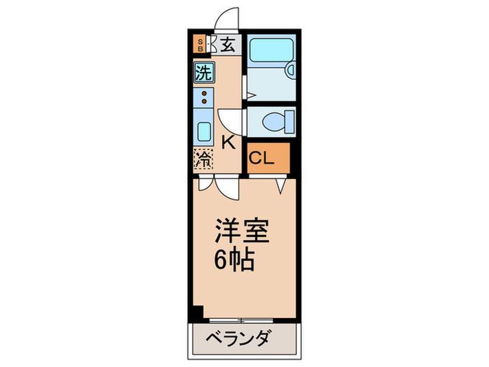 アーク目白(1K/3階)の間取り写真