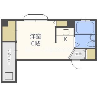 シティヒル(ワンルーム/3階)の間取り写真