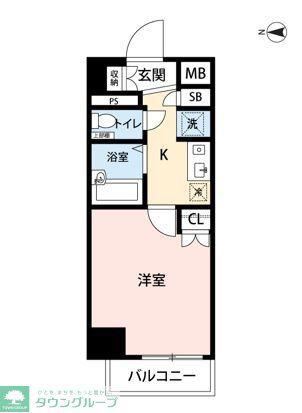 マイナビSTAYミライエ板橋本町(1K/8階)の間取り写真