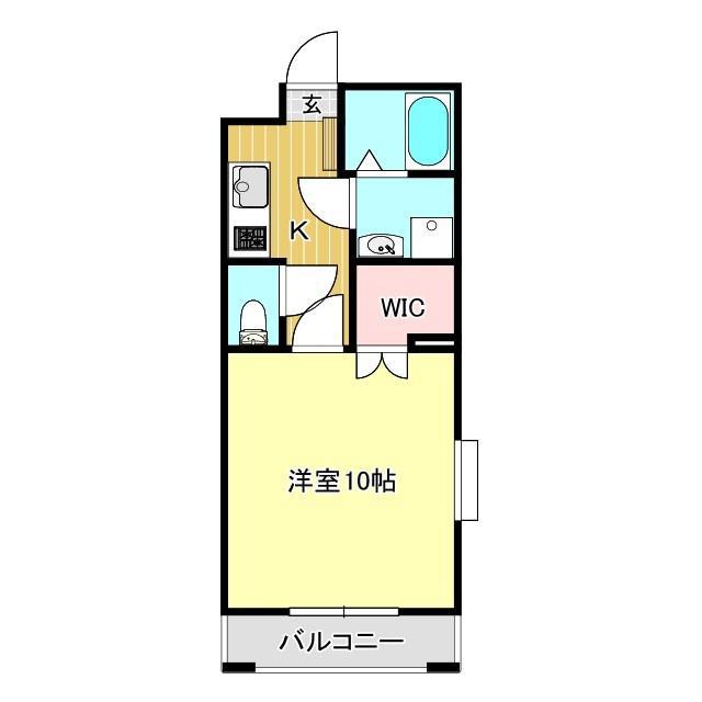 アルコバレーノ(1K/2階)の間取り写真