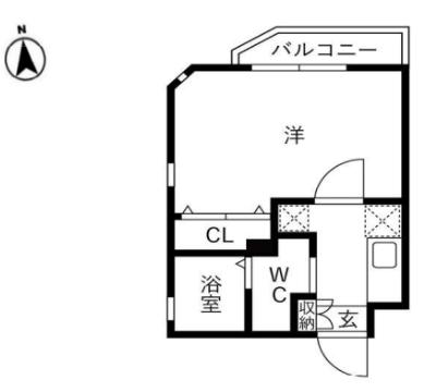ASOBI-PALACE新宿(1K/3階)の間取り写真