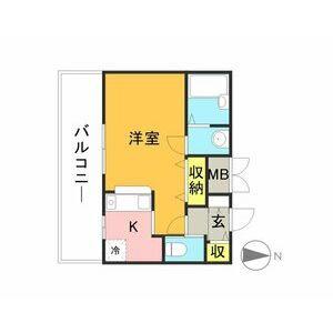 アコール住吉(1K/11階)の間取り写真