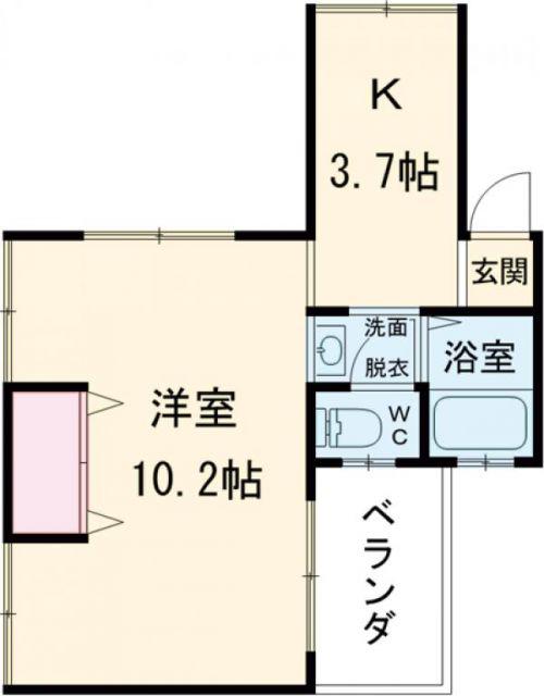 古川マンション(1K/1階)の間取り写真