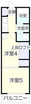アンダルシア(1K/1階)の間取り写真