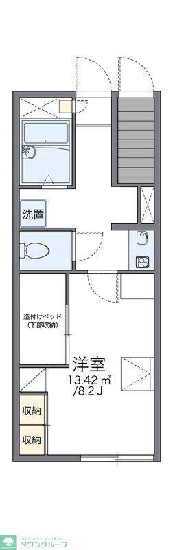 レオパレスジェラルディン(1K/2階)の間取り写真