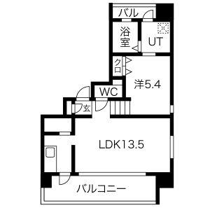 VISCONTI (1LDK/3階)の間取り写真