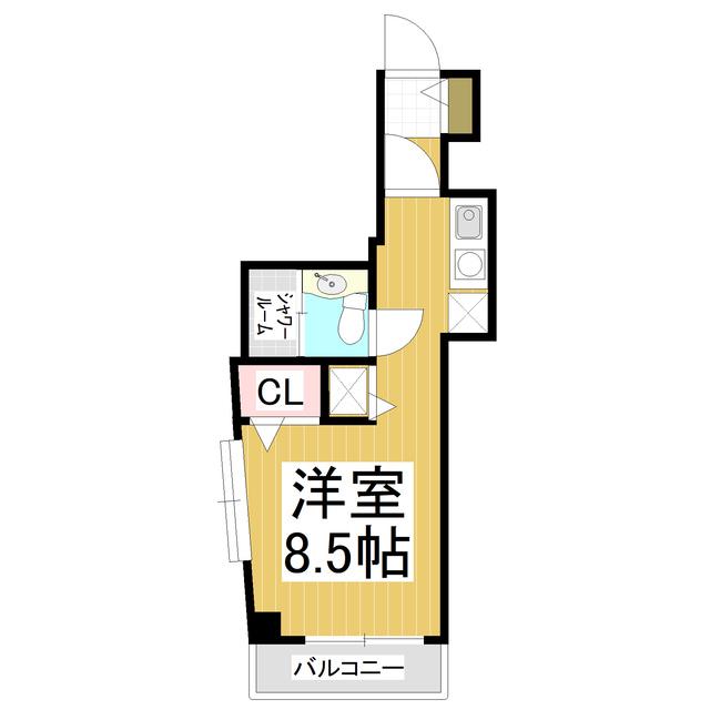 セトル東口ビル(ワンルーム/2階)の間取り写真
