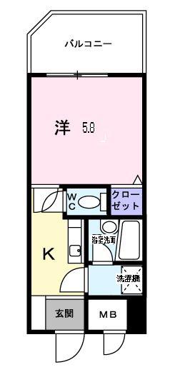 新横浜FSビル(1K/7階)の間取り写真