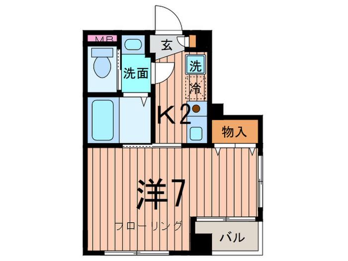 APTANNO(1K/3階)の間取り写真