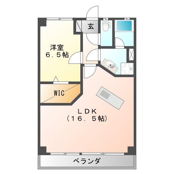 さくら・PARK173(1LDK/3階)の間取り写真