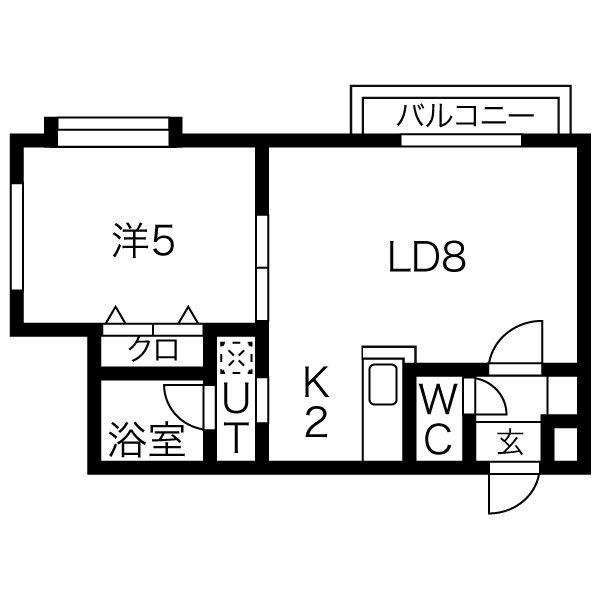 NOVA24軒(1LDK/3階)の間取り写真