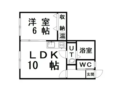 07レジェンド(1LDK/1階)の間取り写真