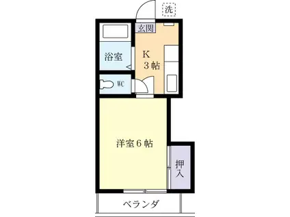 SAKURAI83(1K/2階)の間取り写真