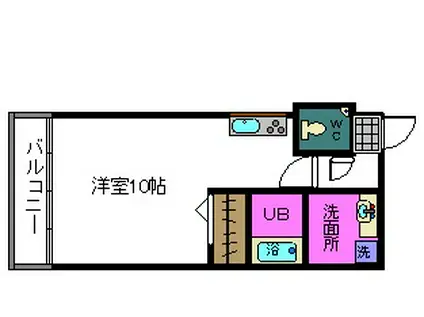 ホクサイ両国(1K/6階)の間取り写真