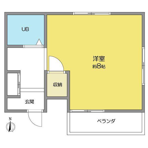コンフォール池下(ワンルーム/2階)の間取り写真