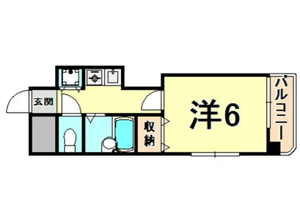 エレガンス廣瀬(1K/1階)の間取り写真