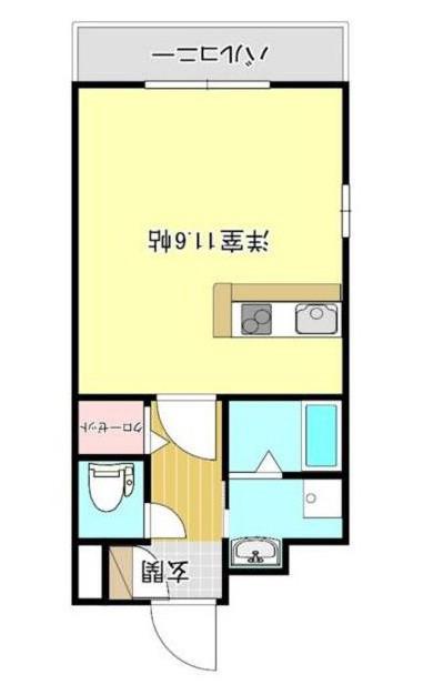 リファレンス大手町(ワンルーム/15階)の間取り写真