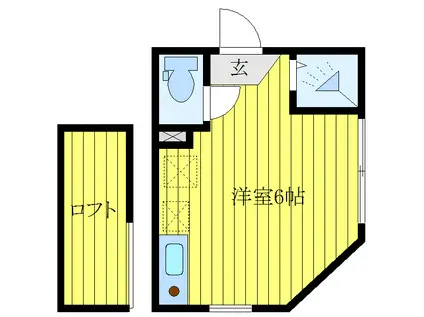 クオーレ板橋本町(ワンルーム/2階)の間取り写真