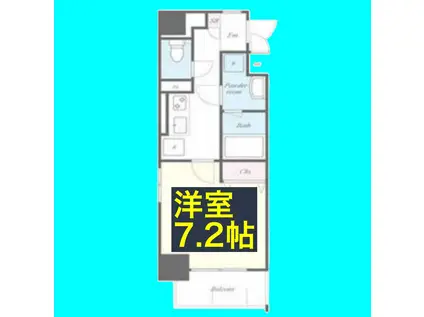 シェリール東桜(1K/7階)の間取り写真