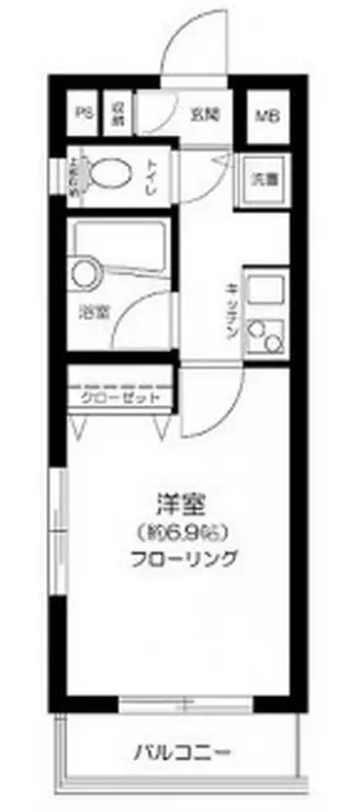 プレール・ドゥーク西新宿 3階階 間取り