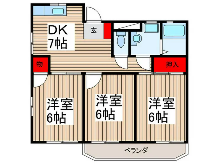 エトワール春日部 5階階 間取り
