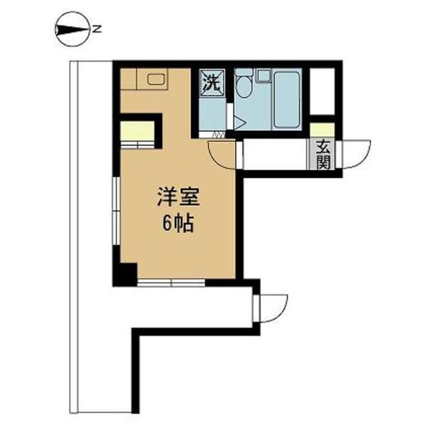 リバティプラザ本町(ワンルーム/8階)の間取り写真