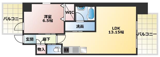 プレジオ永和ASIAN(1LDK/10階)の間取り写真