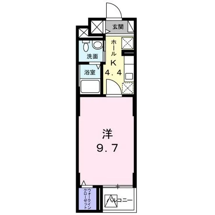 サニーフラットII 2階階 間取り