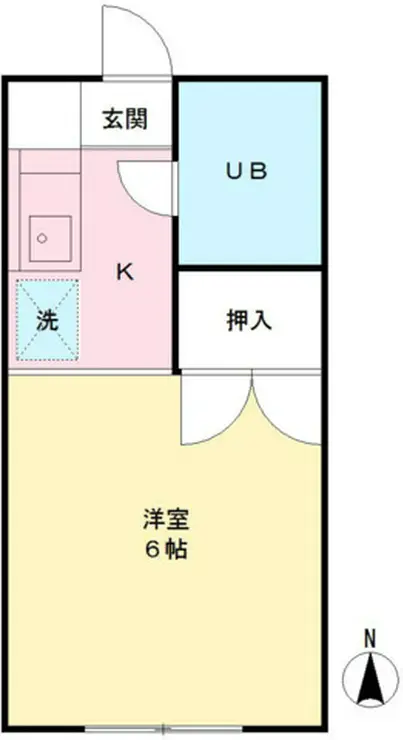 向ノ岡ハイツ3号棟 1階階 間取り