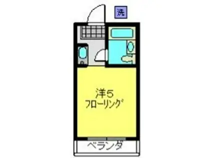 菊名イッセイハイツ(1K/2階)の間取り写真